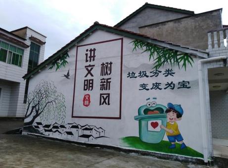  丹凤墙绘是现在流行的墙体广告