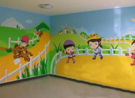  丹凤幼儿园墙体彩绘制作流程及注意事项