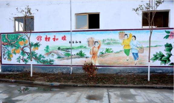  丹凤乡镇文化墙 乡风文明焕发新活力